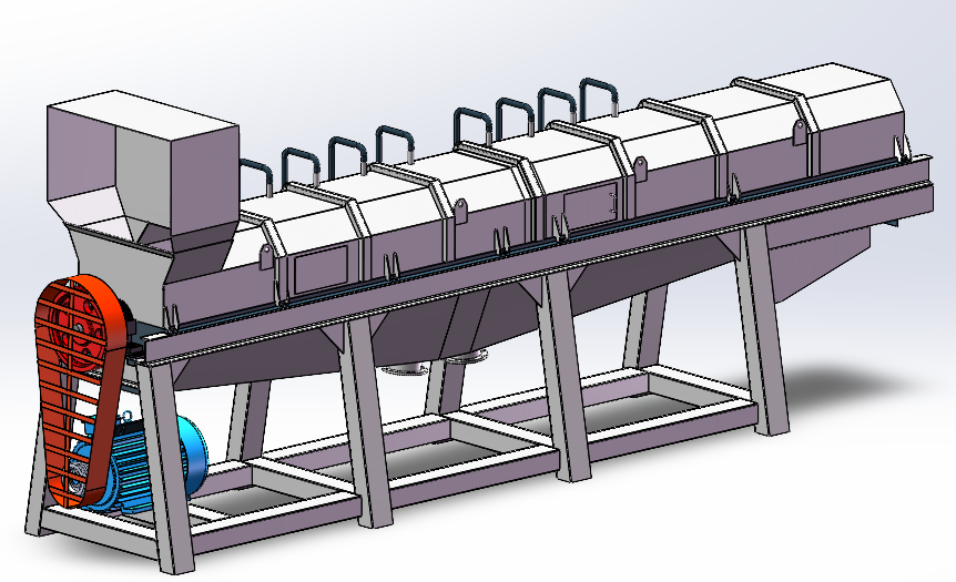 Working principle of horizontal paper plastic separator