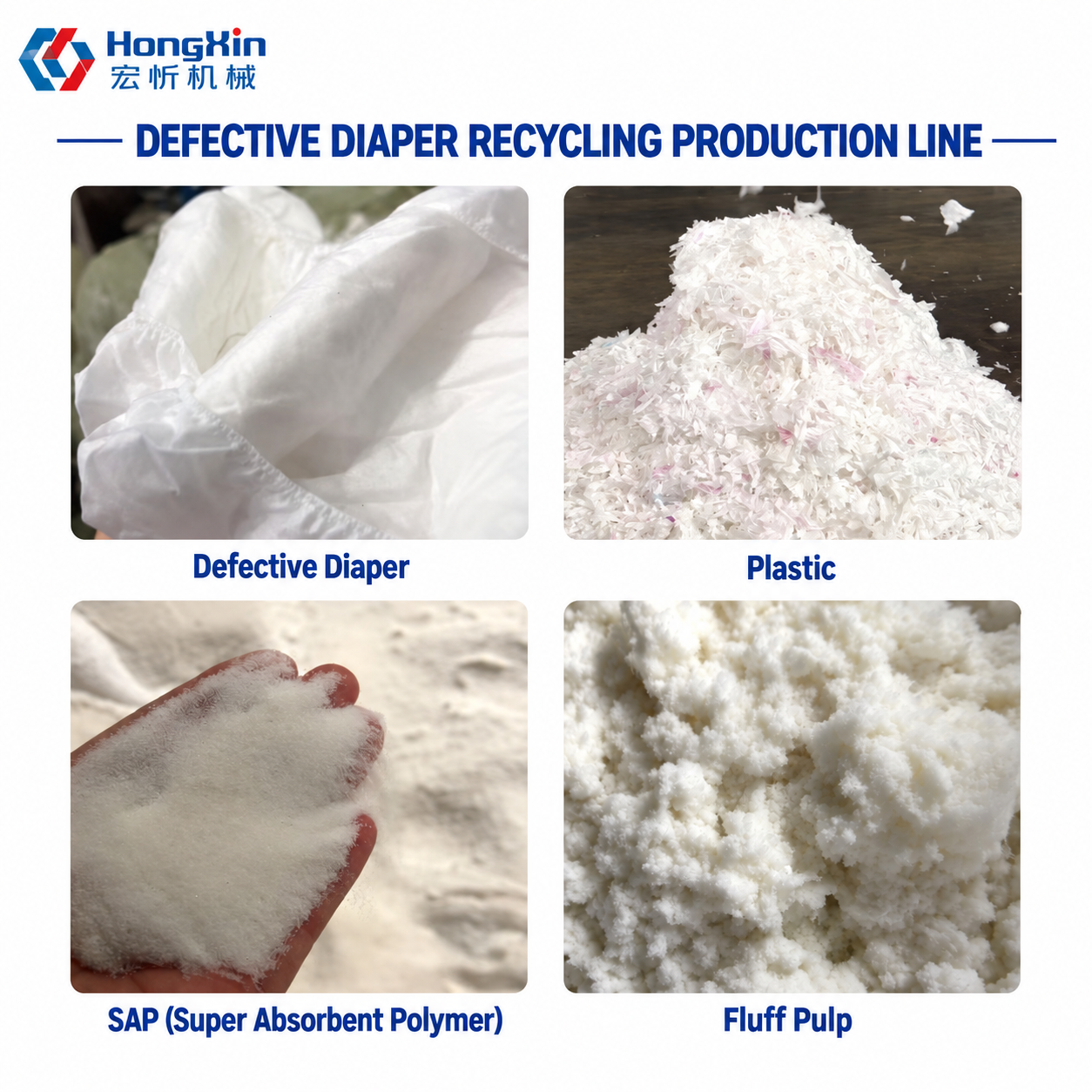 Defective Diaper Recycling - process illustration 3